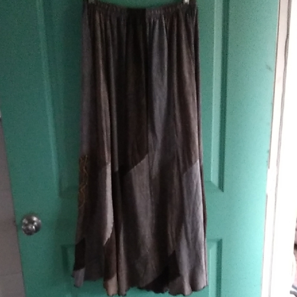 Chic Asymmetrical Patchwork Skirt - image 2